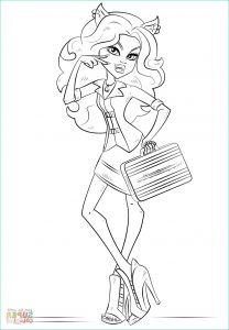 Dessin A Imprimer Monster High Clawdeen Impressionnant Collection Coloriage Clawdeen Wolf