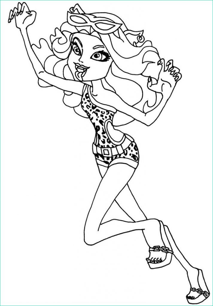 8 Luxe De Dessin A Imprimer Monster High Clawdeen Collection