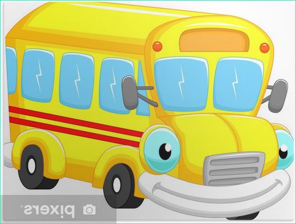 Dessin Bus Scolaire Inspirant Stock Poster Dessin Animé Autobus Scolaire • Pixers Nous