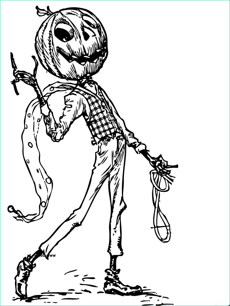Dessin De Halloween Unique Image Coloriage Monsieur Citrouille D’halloween