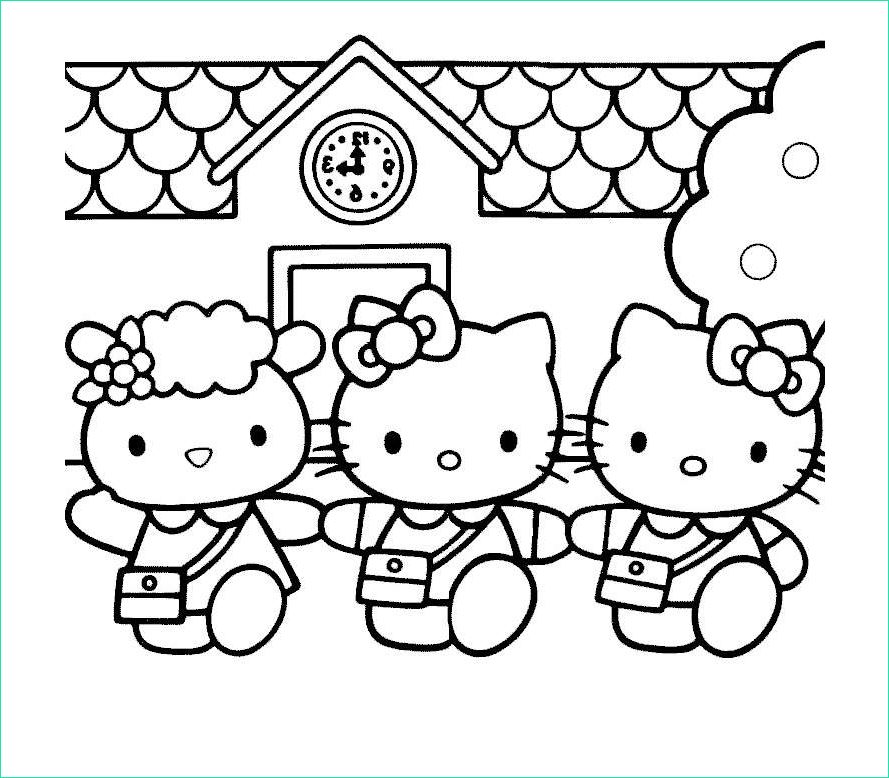Dessin De Hello Kitty Beau Galerie Coloriage De Hello Kitty à Colorier Pour Enfants