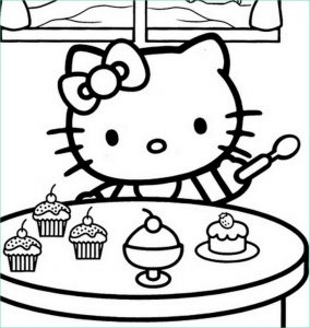 Dessin De Hello Kitty Impressionnant Stock Coloriage Pour Enfants Hello Kitty