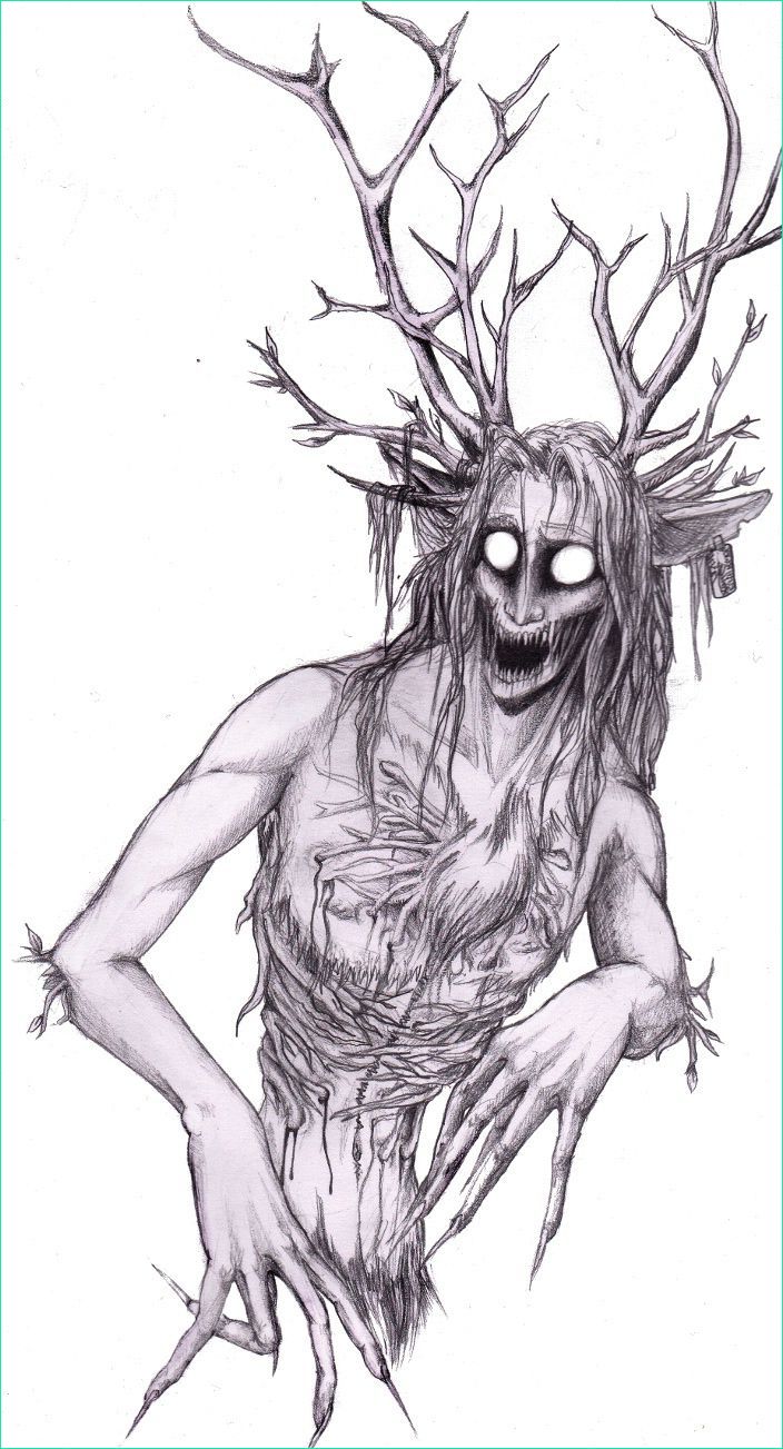 Dessin De Monstre Terrifiant Bestof Photos Encyclopé Du Paranormal Wendigo Spooky