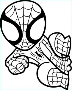 Dessin De Spider Man Unique Photos Coloriage Spiderman Facile à Imprimer Sur Coloriages Fo