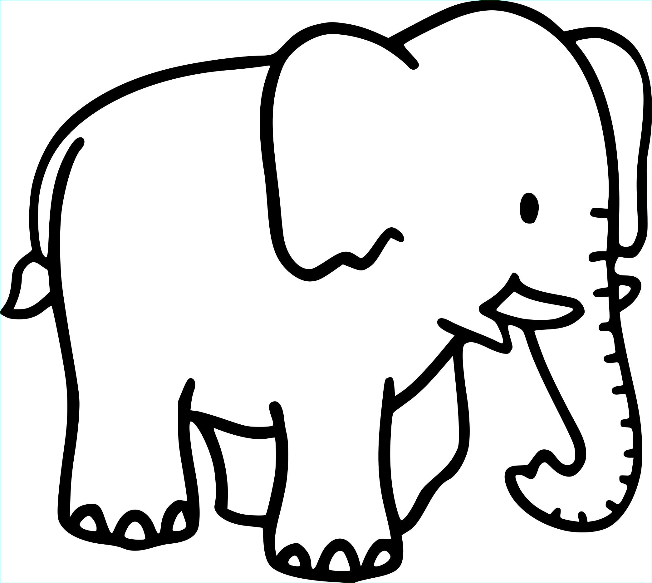 Dessin Elephant A Imprimer Beau Photos Coloriage Bébé éléphant Dessin à Imprimer Sur Coloriages Fo