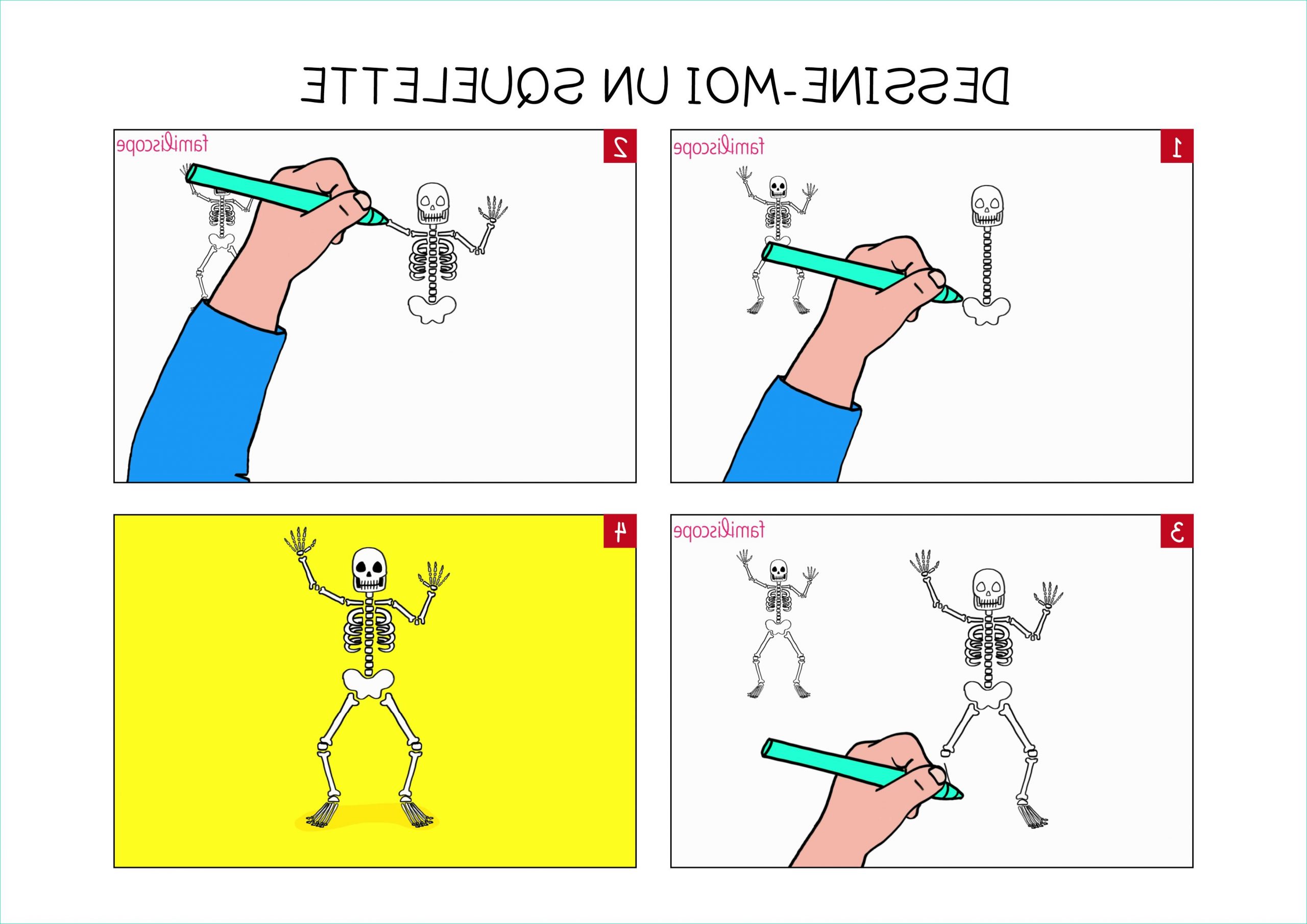 Dessin Etape Par Etape Impressionnant Photos Apprendre à Dessiner Un Squelette En 3 étapes