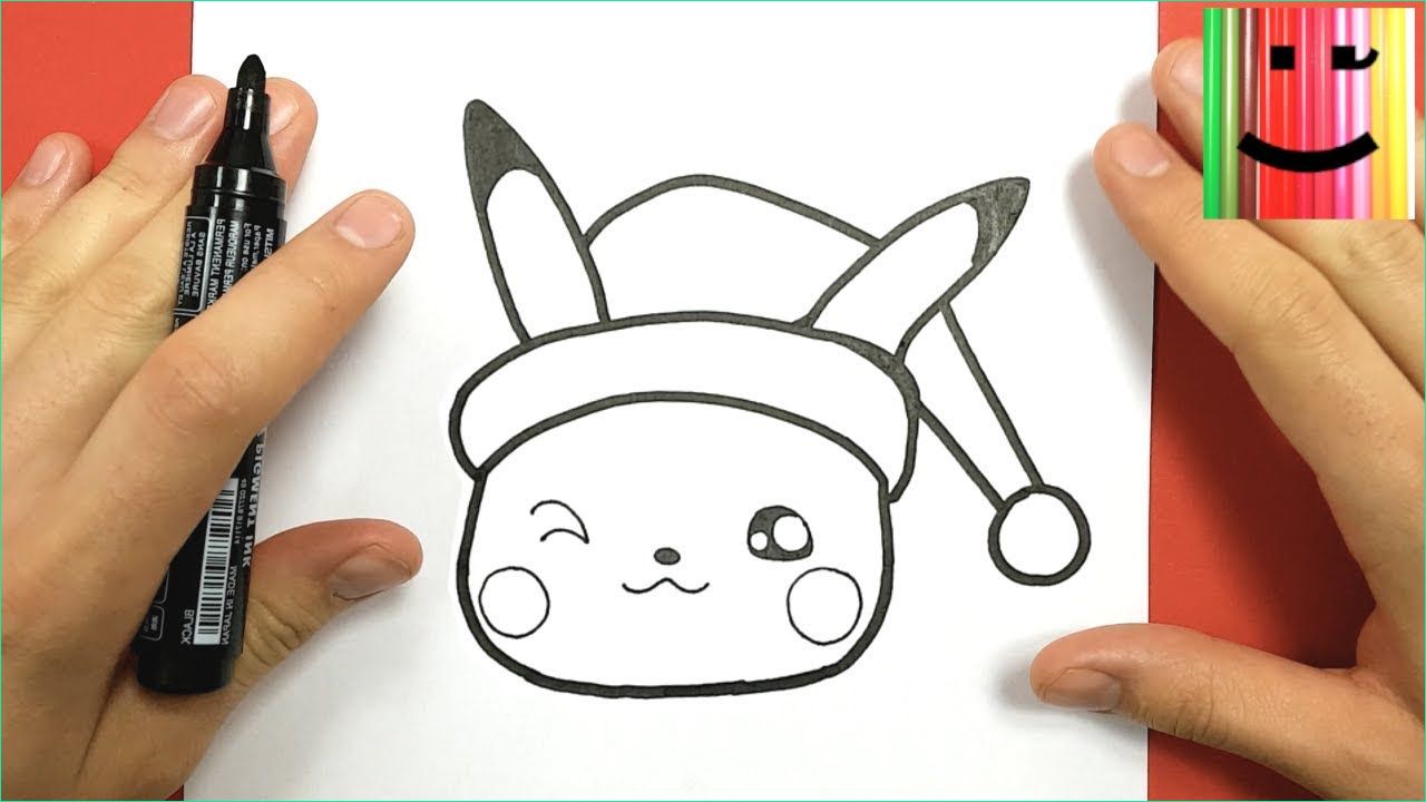 Dessin Facile à Faire Nouveau Photos Ment Dessiner Pikachu Kawaii Pour NoËl