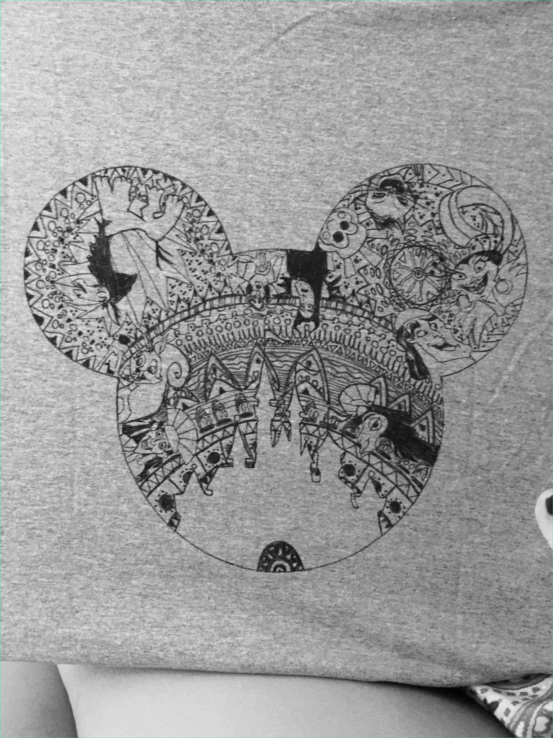 Dessin Mandala Disney Beau Collection Emperor S New Groove Disney Zentangle Shirt