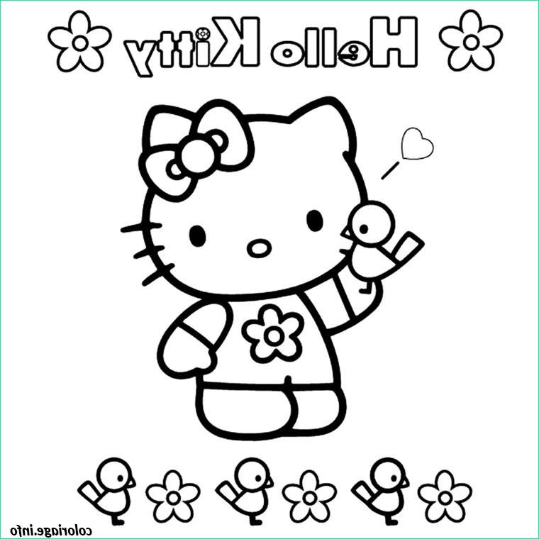 Hello Kitty A Imprimer Élégant Photos Coloriage Hello Kitty Facile Jecolorie