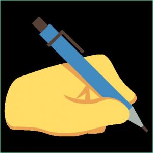 Main Qui écrit Dessin Unique Photos Writing Hand Emoji for Email &amp; Sms