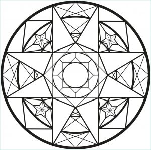 Mandala Facile Inspirant Galerie Mandala with Diamonds M&amp;alas Adult Coloring Pages