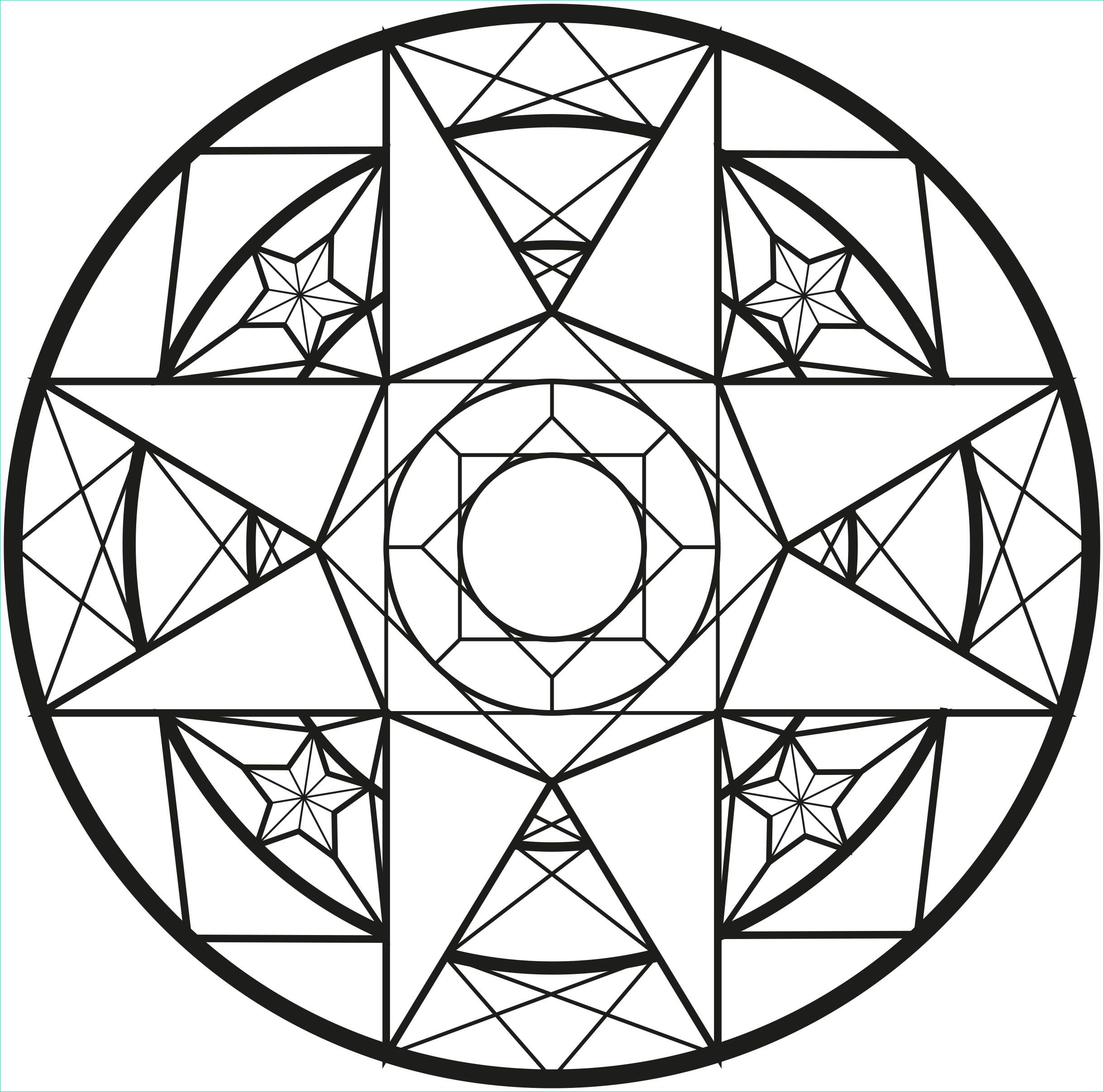 Mandala Facile Inspirant Galerie Mandala with Diamonds M&amp;alas Adult Coloring Pages
