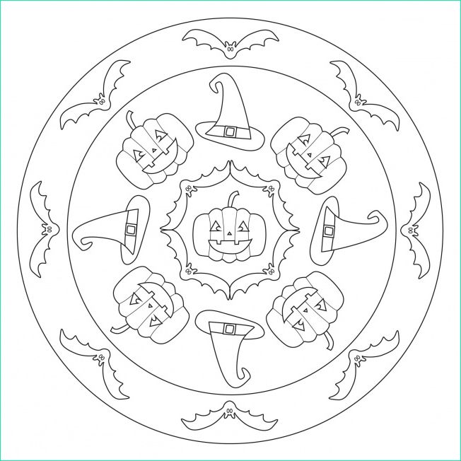 Mandala Halloween Luxe Photos Free Halloween Mandala Coloring Pages Funnycrafts