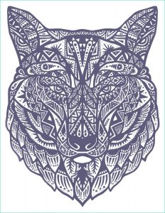 Mandala Loup Inspirant Images Loup Mandala Coloriage Pour Adulte à Imprimer Artherapie