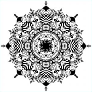 Mandala Noir Et Blanc Inspirant Image De Mandala En Noir Et Blanc
