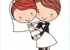 Marie Dessin Bestof Stock Couple Marié Mignon isolé Dessin Icône — Image Vectorielle