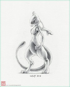 Mewtwo Dessin Luxe Photos Mewtwo 8 X 10 Print Pokemon Drawing Art Artwork