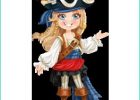 Pirate Fille Dessin Impressionnant Photos Stickers Pirate Fille Blonde Color Stickers