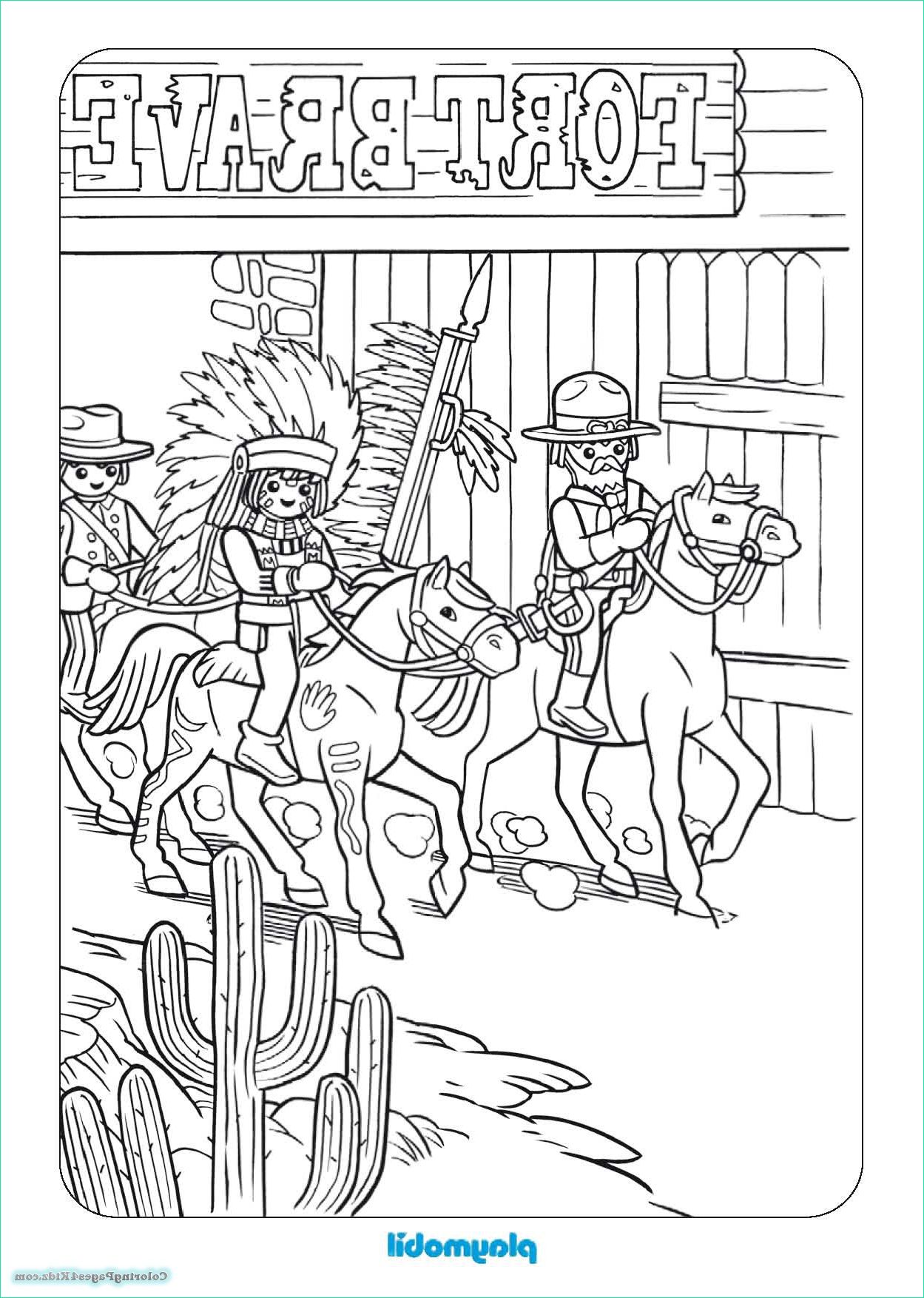 Playmobil Dessin Nouveau Stock Playmobil Coloring Pages to Print