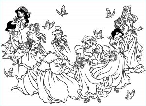 Princesse Disney à Colorier Unique Stock toutes Les Princesses Disney Coloriages Retour En
