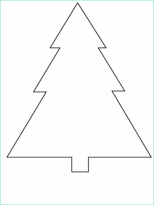 Sapin Dessin Simple Impressionnant Stock Coloriage forme Simple Sapin