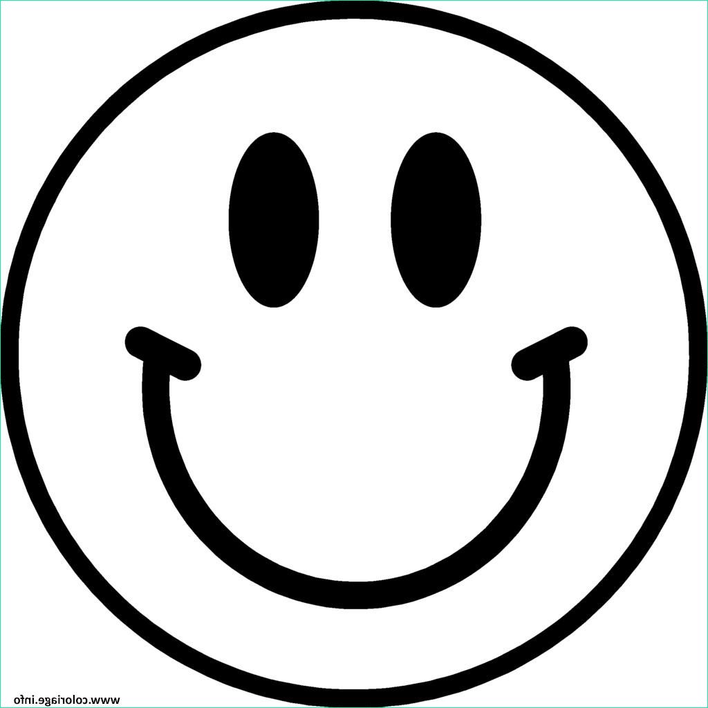 Sourire Dessin Beau Stock Coloriage Smiley Emoticone original Jecolorie