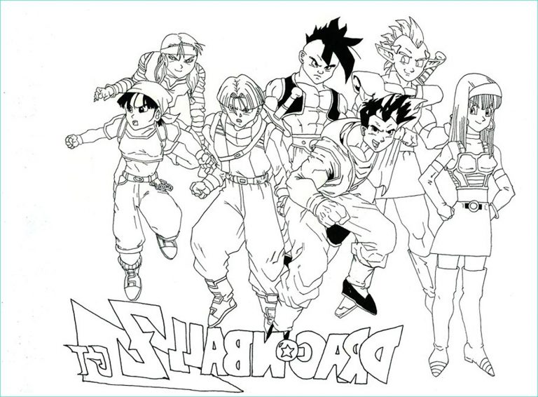 Coloriage à Imprimer Dragon Ball Z Beau Galerie Facile Dragon Ball Gt