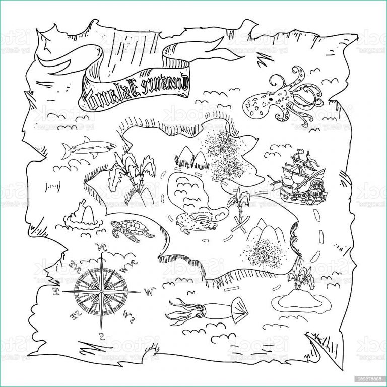 Coloriage Carte Au Tresor Unique Galerie Carte Au Trésor Coloriage – Maduya