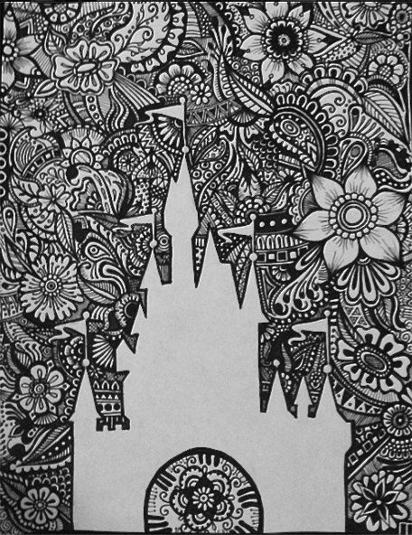 Coloriage Disney Difficile Cool Collection Happily Ever after Design by byjamierose On Etsy