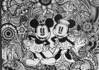Coloriage Disney Difficile Nouveau Images Mickey and Minnie Design