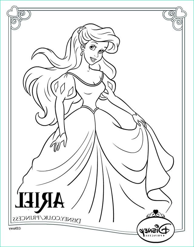 Coloriage Fille Princesse Inspirant Photographie Coloriage Princesse Disney Ariel Gratuit à Imprimer Liste