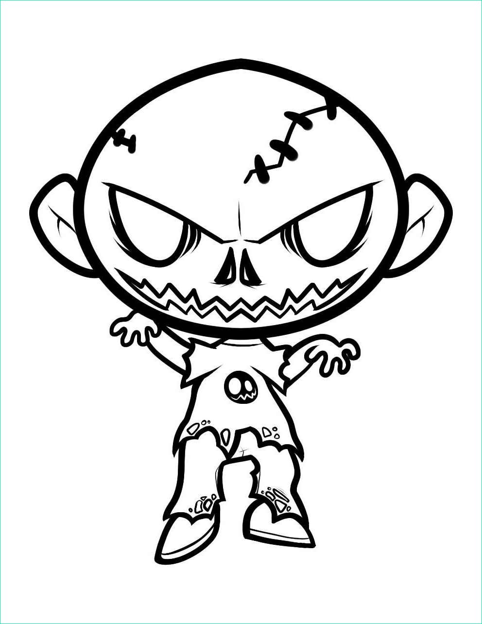Coloriage Halloween Facile Bestof Image Zombies to Color for Children Zombies Kids Coloring Pages