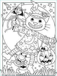 Coloriage Halloween Facile Impressionnant Image Coloriage Halloween Facile Chat Citrouille Dessin