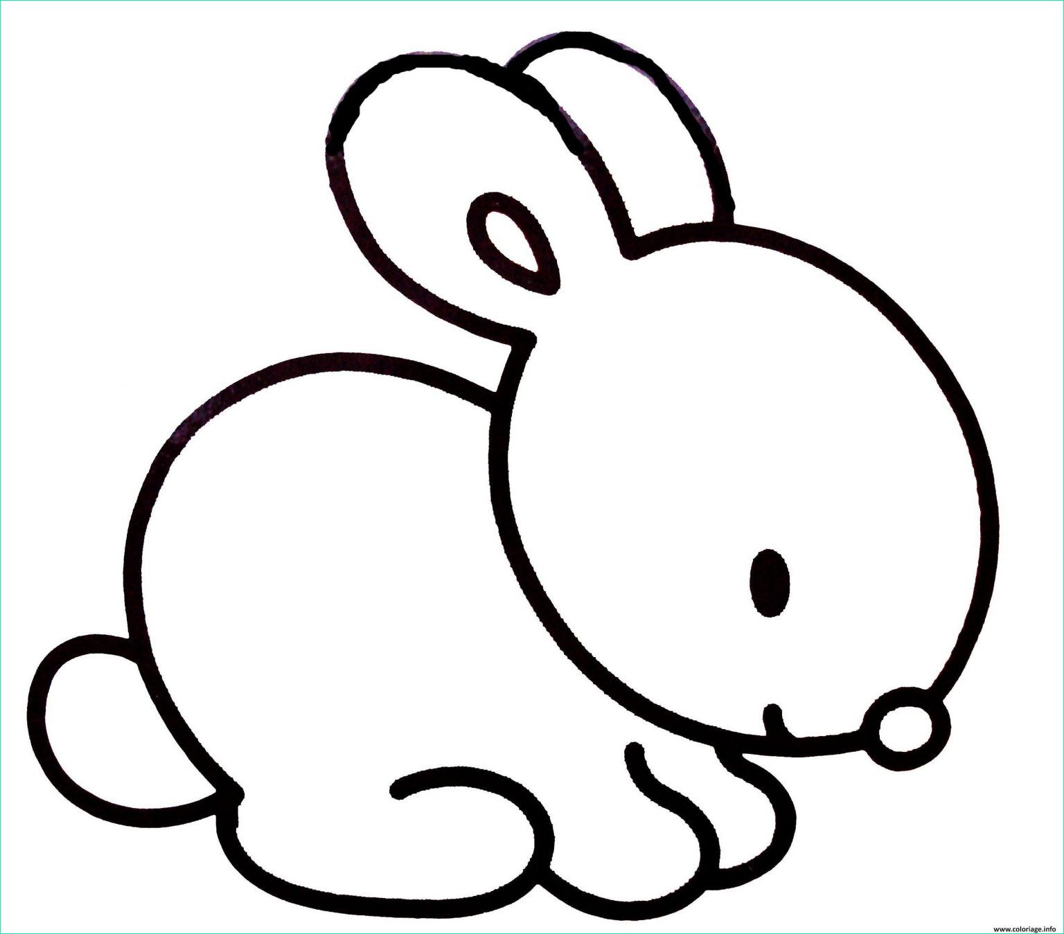 Coloriage Lapin Facile Beau Collection Lapin Dessin Simple Cool Graphie Coloriage Lapin