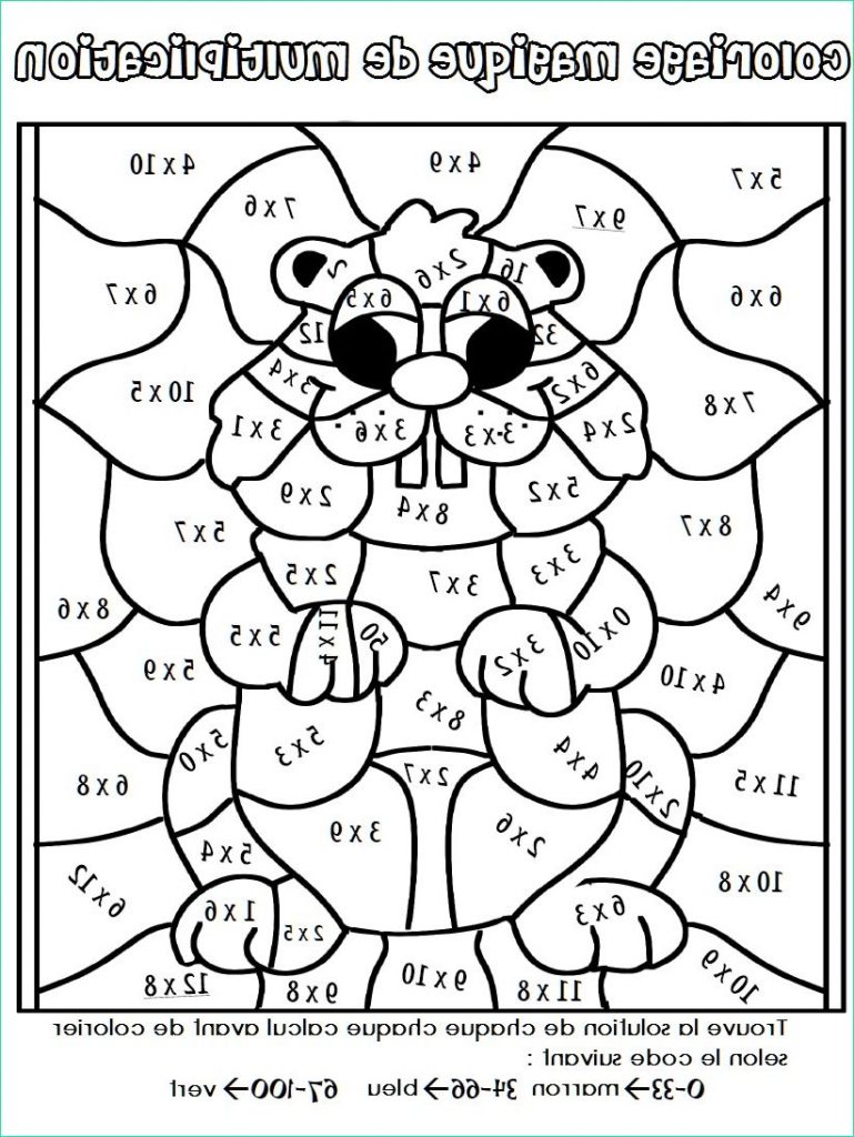 10 Beau De Coloriage Magique Multiplications Photographie  Coloriage