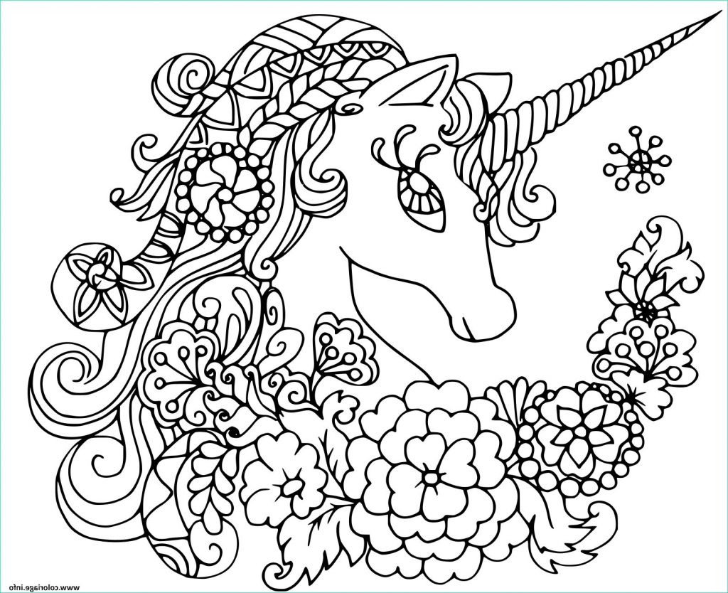 Coloriage Mandala Licorne Luxe Photos Coloriage Licorne Mandala Avec De