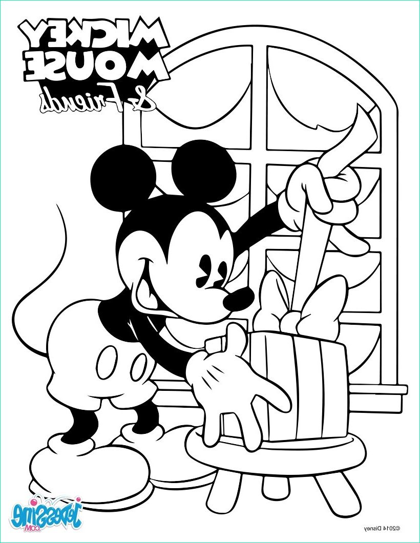 Coloriage Mickey Noel Beau Photos Coloriages Mickey Noël Fr Hellokids