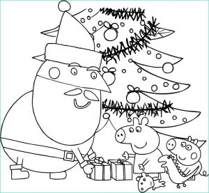 Coloriage Peppa Pig Noel Beau Collection [view 34 ] Pere Noel Coloriage Peppa Pig Noel