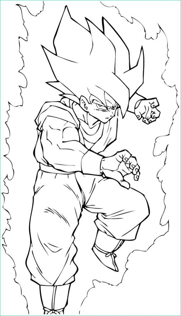 9 Cool De Coloriage Son Goku Galerie Coloriage Coloriage