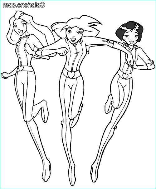 Coloriage Tfou Beau Photographie Coloriage204 Coloriage totally Spies