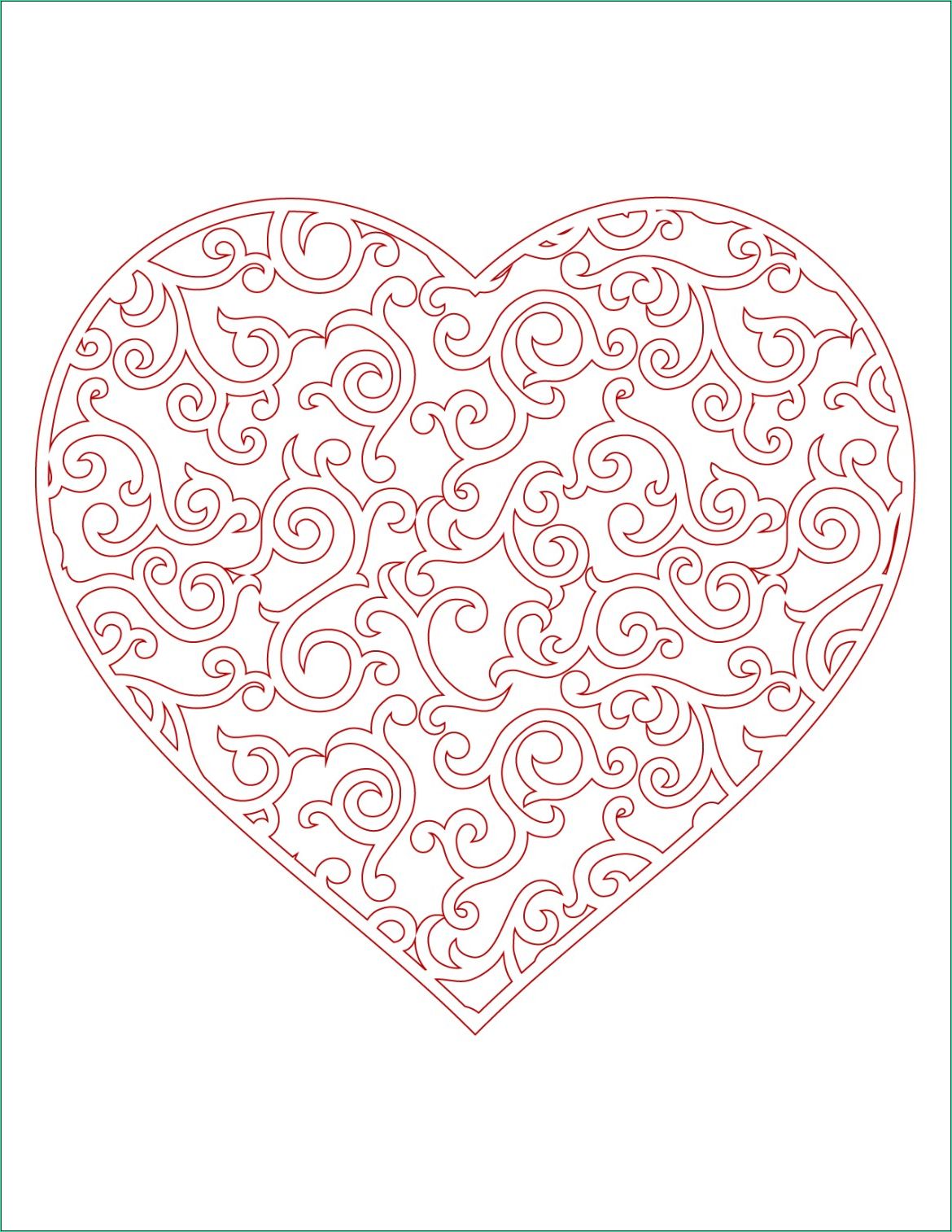 Dessin De Mandala De Coeur Élégant Collection Coeur à Imprimer En Couleur Carte St Valentin Artherapie