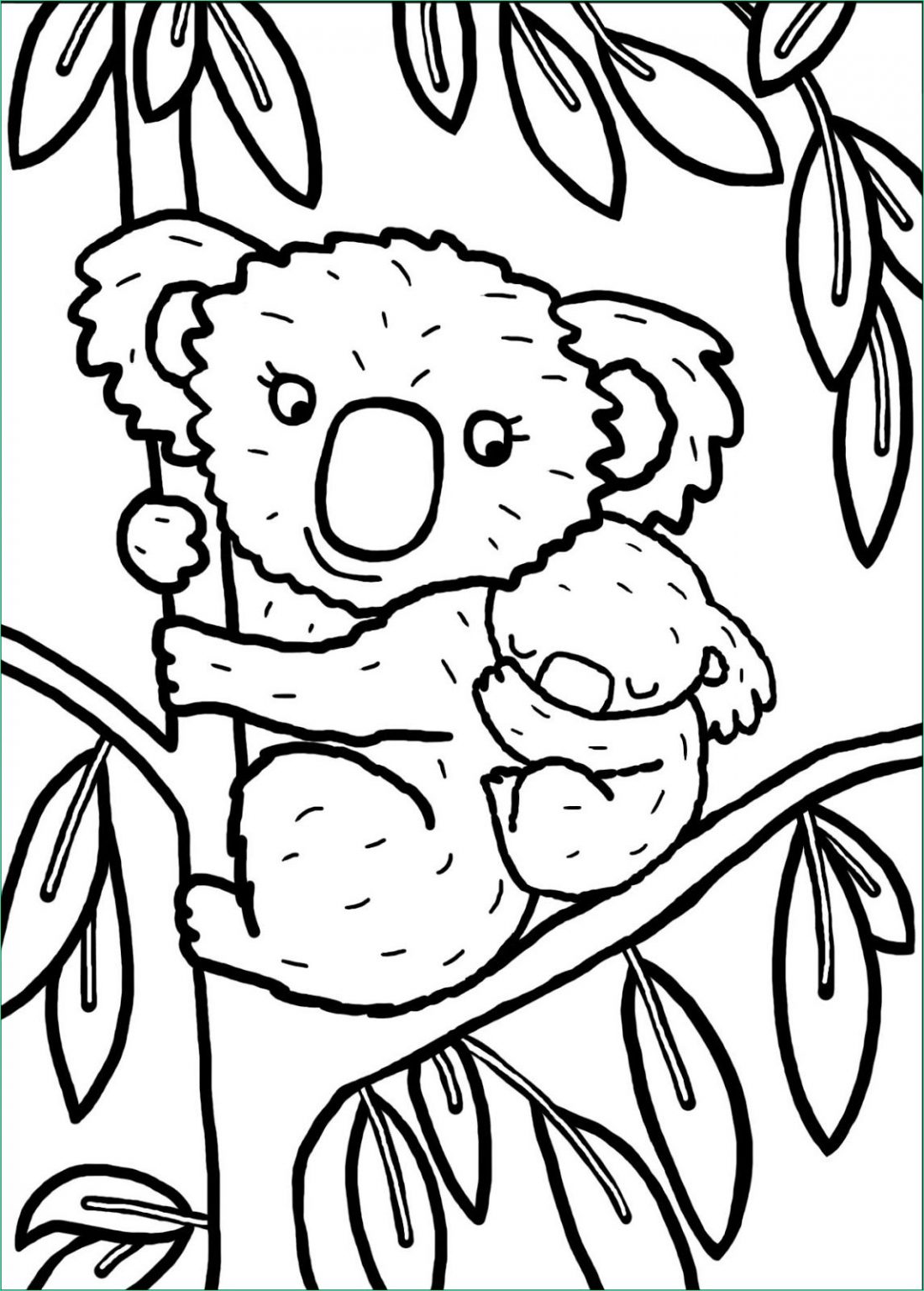 Dessin Facile A Colorier Beau Photos Nos Jeux De Coloriage Koala à ...