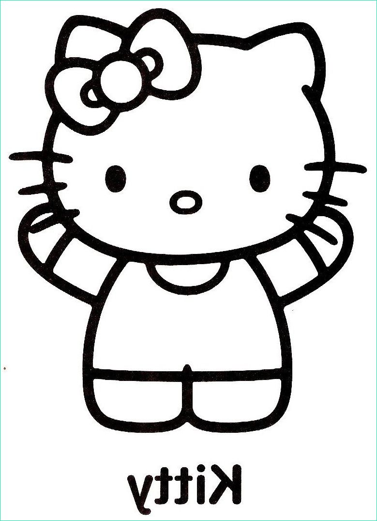Dessin Hello Kitty à Imprimer Luxe Images Coloriages Hello Kitty