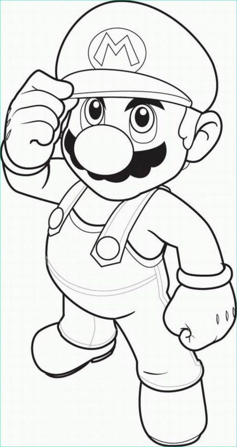 Dessin Mario A Colorier Luxe Photos Coloriages Divers Mario Bross ...