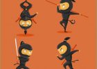 Dessin Ninja Inspirant Images Personnage De Dessin Animé Ninja Dans Différentes Poses