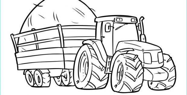 Dessin Tracteur Avec Remorque Luxe Images Coloriage Tracteur Et