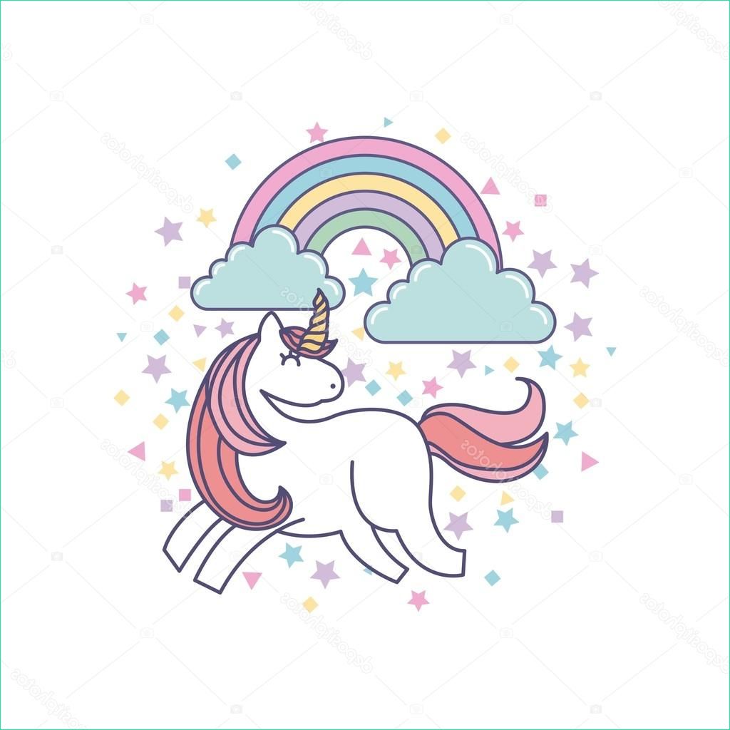 Dessin Unicorn Inspirant Collection Drawing Cute Unicorn Icon — Stock Vector © Yupiramos