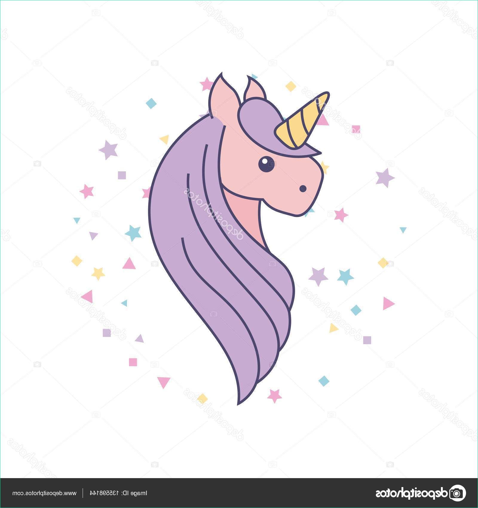 Dessin Unicorn Unique Image Drawing Cute Unicorn Icon — Stock Vector © Yupiramos