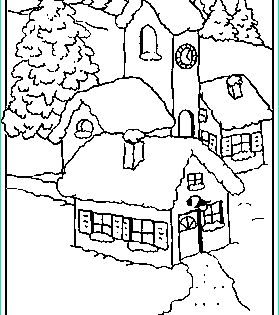 Dessin Village De Noel Inspirant Photos Coloriage Le Village Du Pere