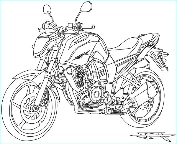 Dessin Yamaha Élégant Photos Yamaha Fz On Behance